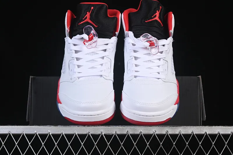 All categories Air Jordan Jordan series basketball shoes Air Jordan 5 Air Jordan 5 Retro "Fire Red Black Tongue" AJ5 Joe 5 Rukawa Maple Flame Red first layer basketball shoes HQ7978-101